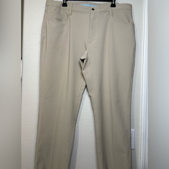 Bundle/2 Men’s FootJoy Golf Slacks. 1 Navy and 1 Tan. Size 38/30. Athletic Fit. - Picture 15 of 16